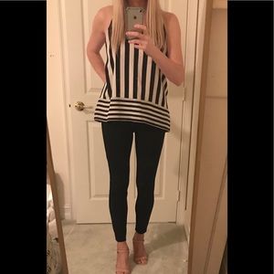 BCBG Open Back Blouse